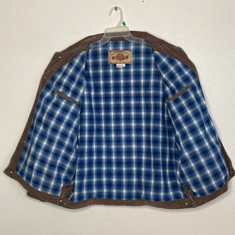 THE TERRITORY AHEAD Men’s 100% Cotton Corduroy Jacket Size L